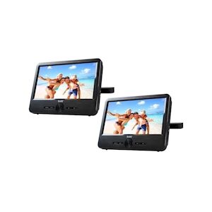 D-jix Pvs 706-50sm Lecteur Dvd Portable 7 Double Ecran + Supports Appui-tete