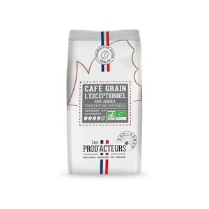 Café l'Exceptionnel Pur Arabica Bio grain KG Prod'Acteurs