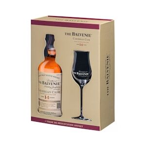 Whisky The Balvenie Caribbean Cask 14 Ans - Coffret 1 Verre - 43° 70 cl