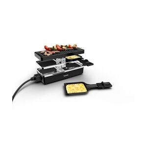 Tefal Appareil a Raclette TEFAL et grill, 2 personnes, Modulable, Prise intégrée pour brancher d'autres appareils, Plug & Share RE23 usage non-intensif Tef