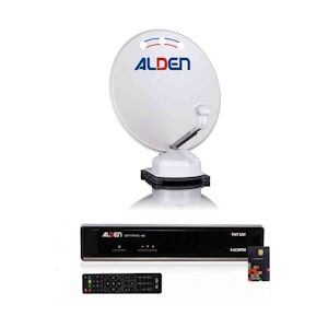 Alden Orbiter 65 Parabole Auto + Récepteur Satellite Satmatic Hd Tntsat Usage Non Intensif Alden