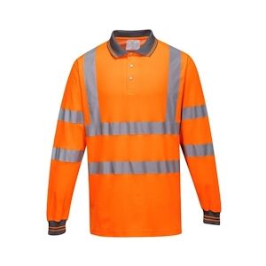 Portwest - Polo coton majoritaire manches longues HV Orange Taille MM