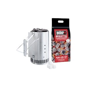 Weber Kit Cheminee Dallumage Rapidfire Et 2kgs De Briquettes