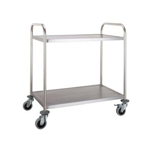 COMBISTEEL chariot Inox 2 Niveaux