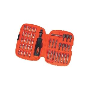 Kit Tournevis et Embouts a Cliquet (45 pieces) BLACK+DECKER - A7039-XJ BLACK + DECKER