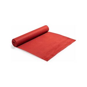 Oviala Business Rouleau de moquette 100 x 500 cm rouge