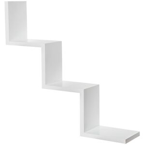 tectake Etagère escalier LAURA - blanc -403176