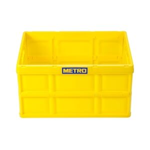 Metro Professional Box pliant, polypropylène, 58,5 x 39 x 32,5 cm, 62 l, jaune