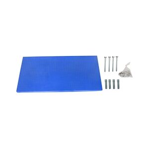 SimonRack Panneau métallique pour rangement d'outils 900x400 BLEU + 8 crochets