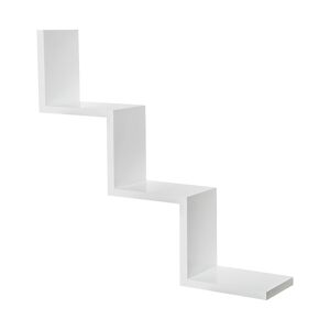 tectake Etagère escalier LAURA - blanc -403176