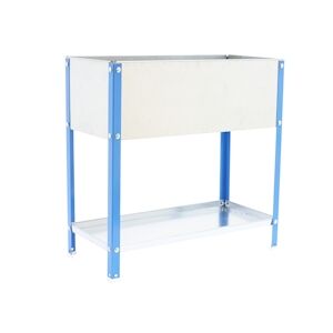 SimonRack Jardin urbain de 150 litres de capacité BLEU/GALVA 850x1200x400 mm (haut x largeur x profondeur)