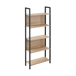 tectake Étagère Westport 62x24x165,5cm - Bois clair industriel, Chêne Sonoma -404709