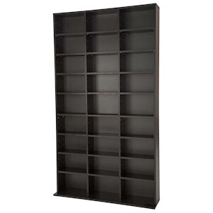 tectake Étagère bibliothèque Christel 180x102x23,5cm - noir -401704 - Publicité