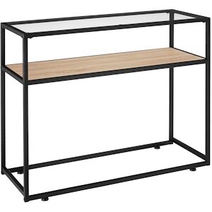 tectake Table console Kilkenny 100x41x80,5cm - Bois clair industriel, Chêne Sonoma -404679 - Publicité