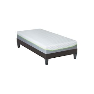 Olympe Literie Ensemble Matelas Mémoire de forme + Sommier Bois 90x190 cm ANTHEA OLYMPE LITERIE