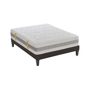 Bellecour Ensemble Matelas Mémoire de forme + Sommier Bois 160x200 cm GRAND HOTEL BELLECOUR