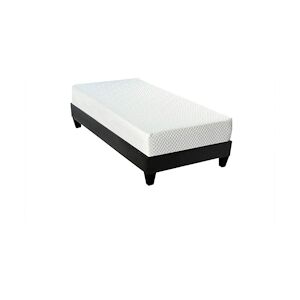 Bellecour Ensemble Matelas Mémoire de forme + Sommier Bois 90x190 cm ABSOLU BELLECOUR