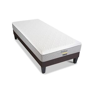 Bellecour Ensemble Matelas Mémoire de forme + Sommier Bois 90x190 cm AMBOISE BELLECOUR