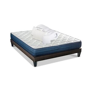 Bellecour Ensemble Matelas Mémoire de forme + Sommier + Accessoires 160x200 cm QUINCONCES BELLECOUR