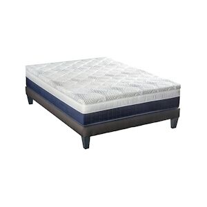 Bellecour Ensemble Matelas Mémoire de forme + Sommier Bois 180x200 cm CASTELLANE BELLECOUR