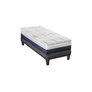 Bellecour Ensemble Matelas Mémoire de forme + Sommier Bois 90x200 cm CASTELLANE BELLECOUR