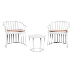 RESOL RAFF Fauteuil-Coussin-Table Interieur, Exterieur Set 2+1 Blanc