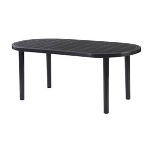 Resol GARBAR BRAVA Table Ovale Exterieur 180x90 Anthracite