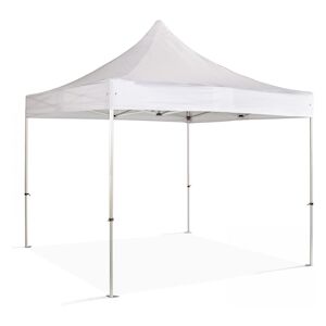 Oviala Business Tonnelle pliante en alu 4x4m blanc