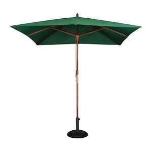 Bolero Parasol de terrasse carre professionnel a poulie de 2,5 m vert