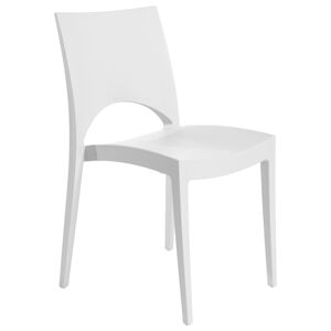 Chaise Paris en polypropylene de tres haute qualite empilable coloris blanc Marque Grandsoleil 58x51x80