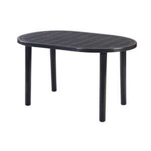Resol GARBAR GALA Table Ovale Exterieur 140x90 Anthracite