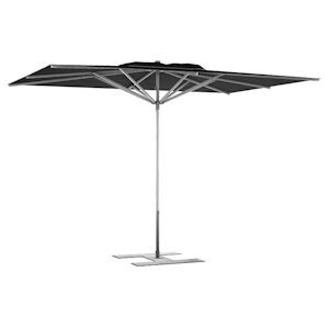 Assalit-Jean Parasol de terrasse Premium Noir 300 x 200 Armature Gris