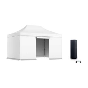 Xptent Pack Tente Pliante 3X4,5 Structure Acier 32mm Toit 380g/m² Blanc qualite Pro