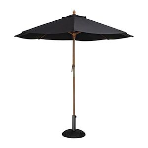 Bolero Parasol de Terrasse de 2,5 m a Poulie Professionnel Noir