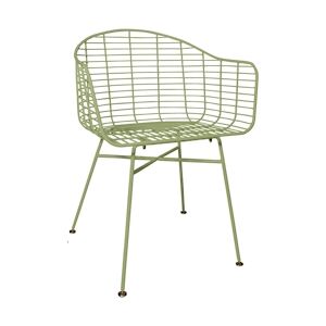 NOW'S HOME - Lot De 2 Fauteuils De Table D'exterieur En Metal Vert Soho