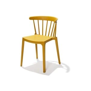 Chaise Empilable Windson en Polypropylene - Jaune Ocre - VEBA