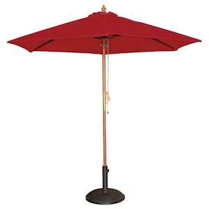 Bolero Parasol de Terrasse Rouge Professionnel a Poulie de 3 m