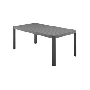 Table de jardin extensible sur 1 cote Aluminium 180240 x 100 x 76 cm AUCUNE