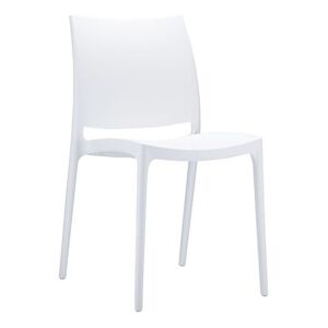 France Mobilier CHR Chaise Adele hôtel restaurant blanche 44x50x81 France Mobilier Chr