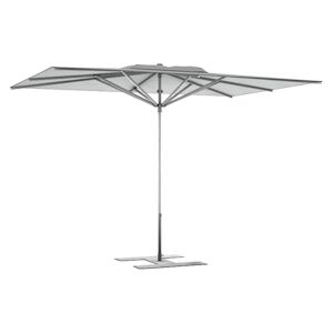 Assalit-Jean Parasol de terrasse Premium Blanc grise 300 x 300 Armature Gris