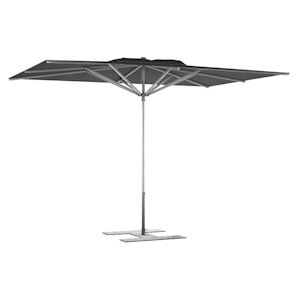 Assalit-Jean Parasol de terrasse Premium Gris anthracite 240 x 240 Armature Gris