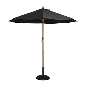 Bolero Parasol de terrasse a poulie noir professionnel de 3 m