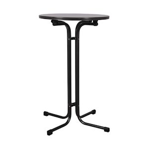 Table haute Klappbar I - gris/noir - 700 mm - sans trou pour parasol - VKF Renzel