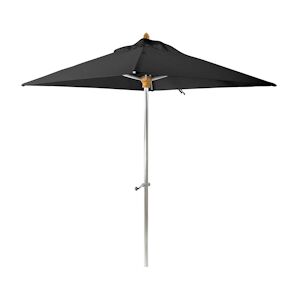 NOW'S HOME - Parasol Noir Aluminium 200x200cm Sans Pied Comete