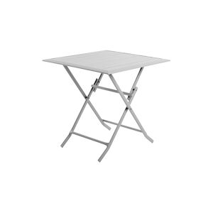 Table pliante carree gris clair Essenciel Green