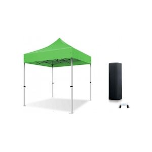 Xptent Tente Pliante 2X2 Structure Aluminium 45mm Toit 380g/m² Vert qualite Pro