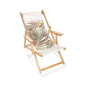 CITY Garden Chilienne de jardin en bois d'Eucalyptus avec motif jungle - LONA