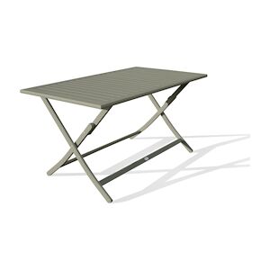 CITY Garden Table de jardin pliante en aluminium vert kaki - MARIUS