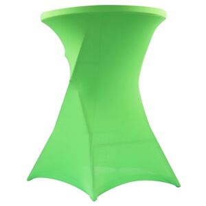 Oviala Business Housse elastique vert pale mange-debout diam.80cm - Oviala
