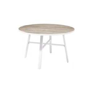 Table de jardin ronde Diametre 120 cm Aluminium AUCUNE